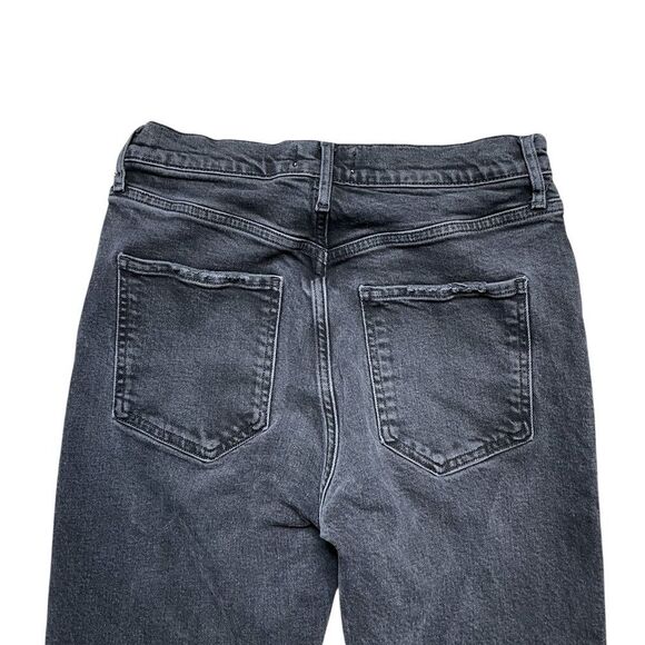 AGOLDE Riley High Rise Straight Leg Jeans Black Size 28 - Picture 6 of 9